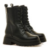 Botins plataforma Mustang missione estil militar amb cremallera lateral