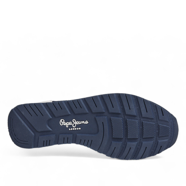 Zapatillas deportivas Pepe Jeans azules marino con detalles rojos britt road - Querol online