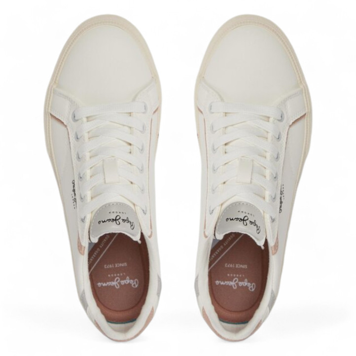 Zapatillas urban Pepe Jeans blancas kenton mix - Querol online