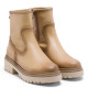 BOTINES DE PIEL CAMEL CON CREMALLERA FIALA PORRONET - Querol online