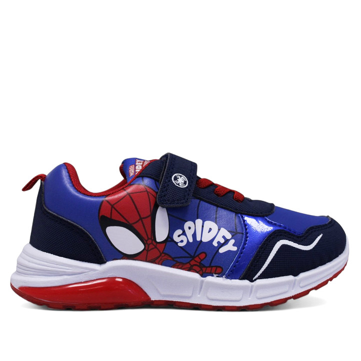 Zapatillas deporte Cerda azules y rojas de Spidey con cordón elástico y velcro - Querol online