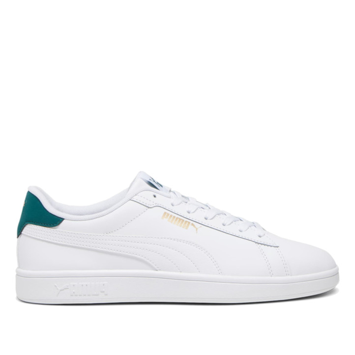 Zapatillas deportivas Puma Smash 3.0 L blancas y verdes - Querol online