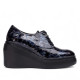 ZAPATO BLUCHER PLATAFORMA AZUL WONDERS - Querol online