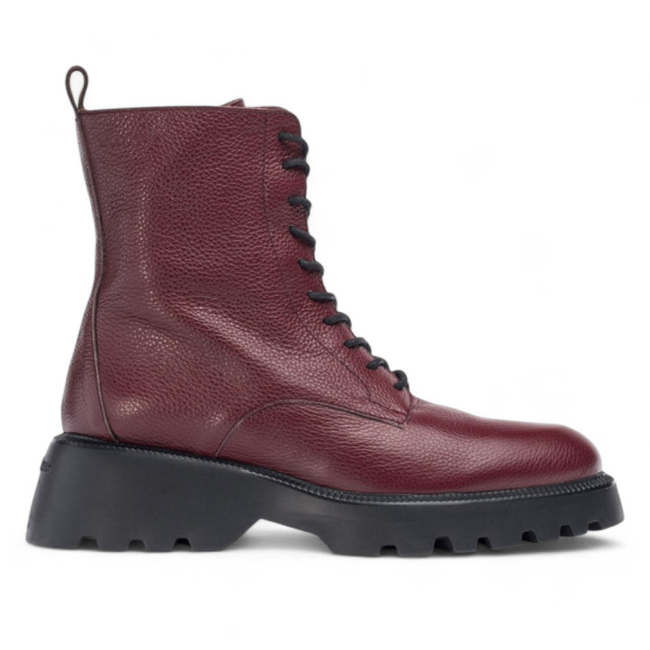 BOTIN PIEL ATARI BURDEOS ROJO WONDERS - Querol online