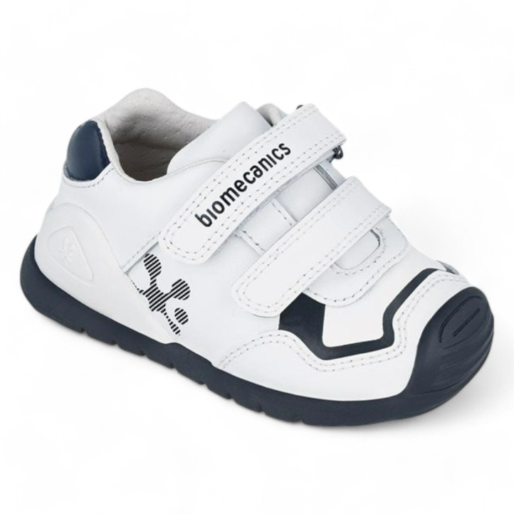 ZAPATILLAS BIOMECANICS DE NIñO BLANCO-AZUL 241001A - Querol online