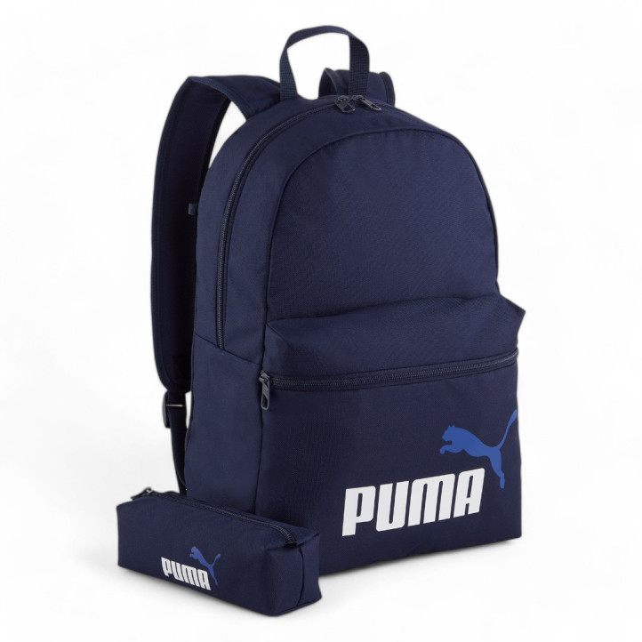 Mochila Puma phase set azul con estuche - Querol online