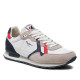 Sabatilles esportives Pepe Jeans blanques amb detalls vermells i blaus britt road - Querol online