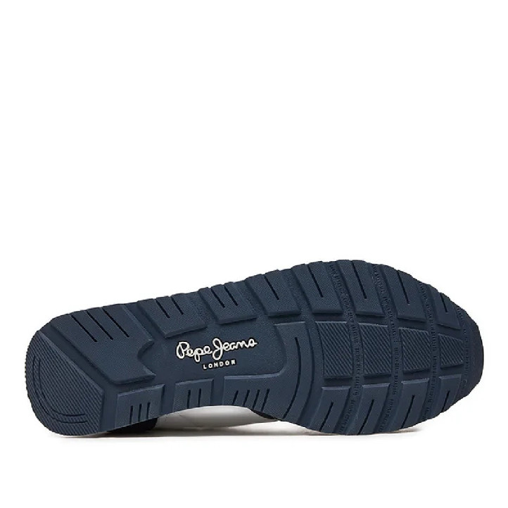 Sabatilles esportives Pepe Jeans blanques amb detalls vermells i blaus britt road - Querol online