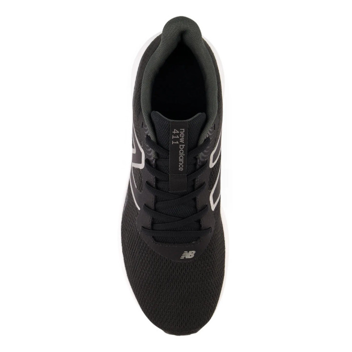 Zapatillas deportivas New Balance 411v3 negras con la suela blanca - Querol online