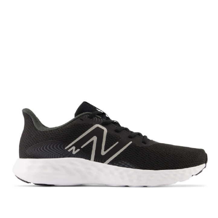 Zapatillas deportivas New Balance 411v3 negras con la suela blanca - Querol online