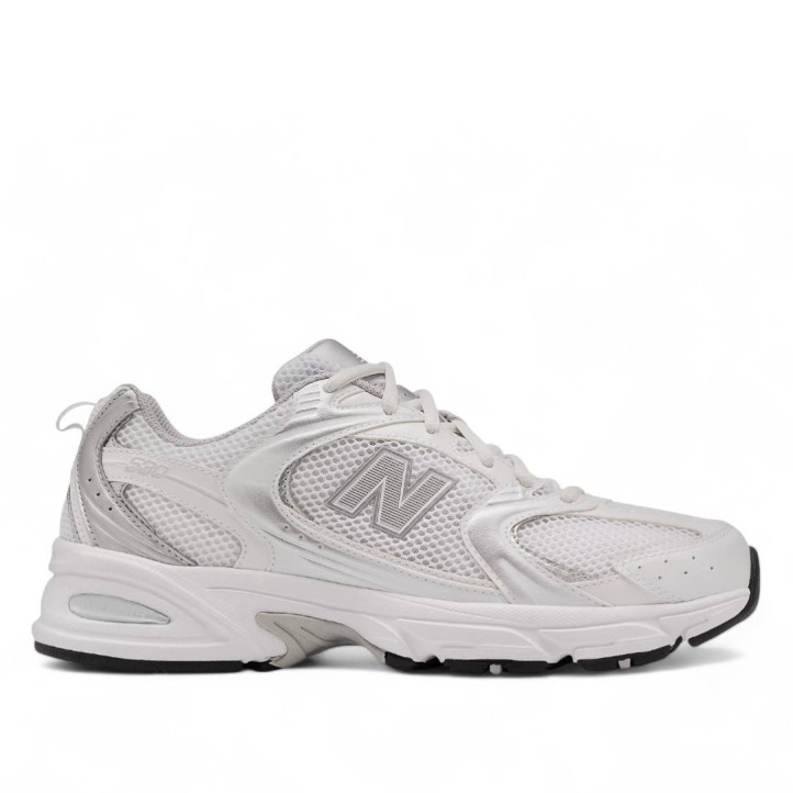 Sabatilles esportives New Balance 530 white amb silver metallic per a dona - Querol online