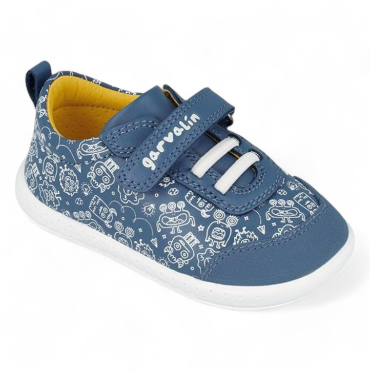 ZAPATOS GARVALIN DE NIñO AZUL 241305A - Querol online