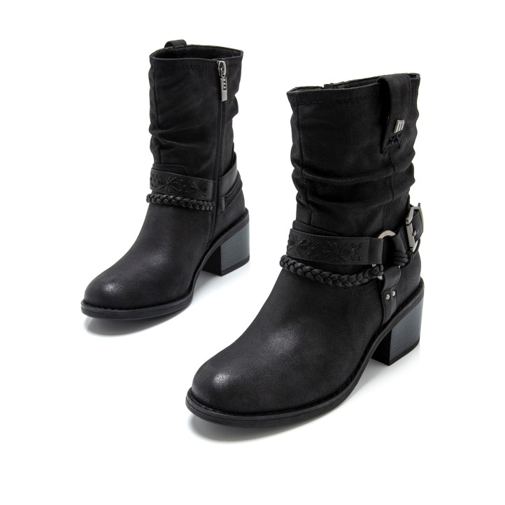 BOTINES DE MUJER MUSTANG PERSEA H NEGRO 59348 58347 - Querol online