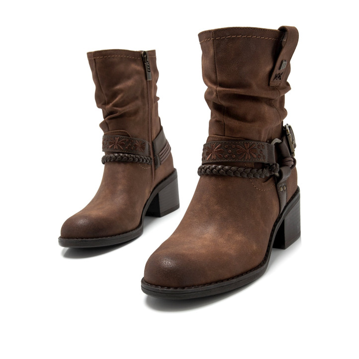 BOTINES DE MUJER MUSTANG PERSEA H MARRON 59348 58346 - Querol online