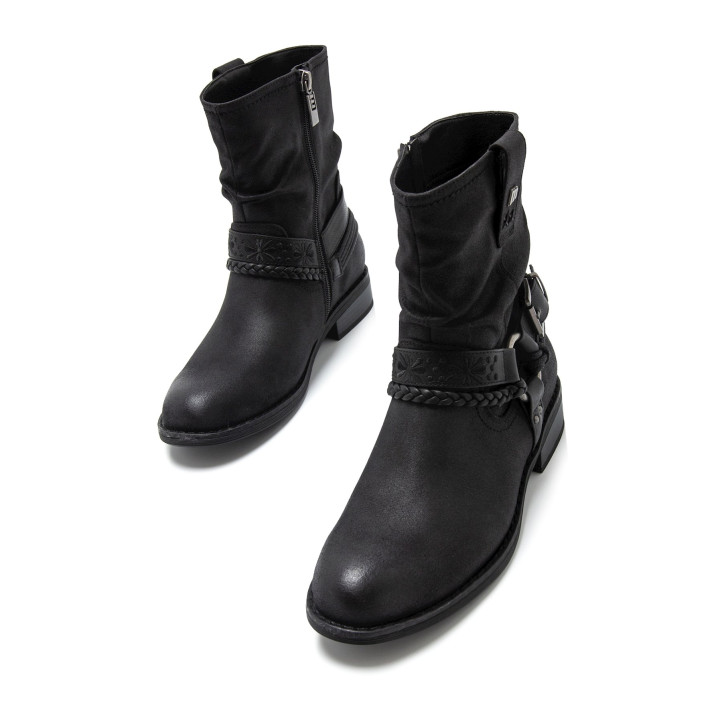 BOTINES DE MUJER MUSTANG PERSEA NEGRO 59349 58344 - Querol online