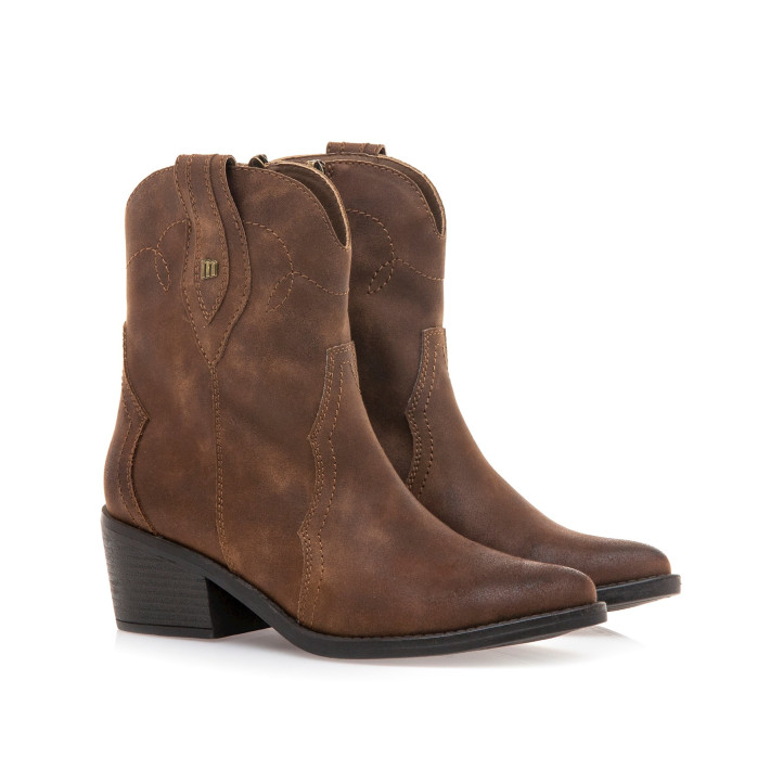 BOTINES DE MUJER MUSTANG TANUBIS MARRON 59845 58451 - Querol online