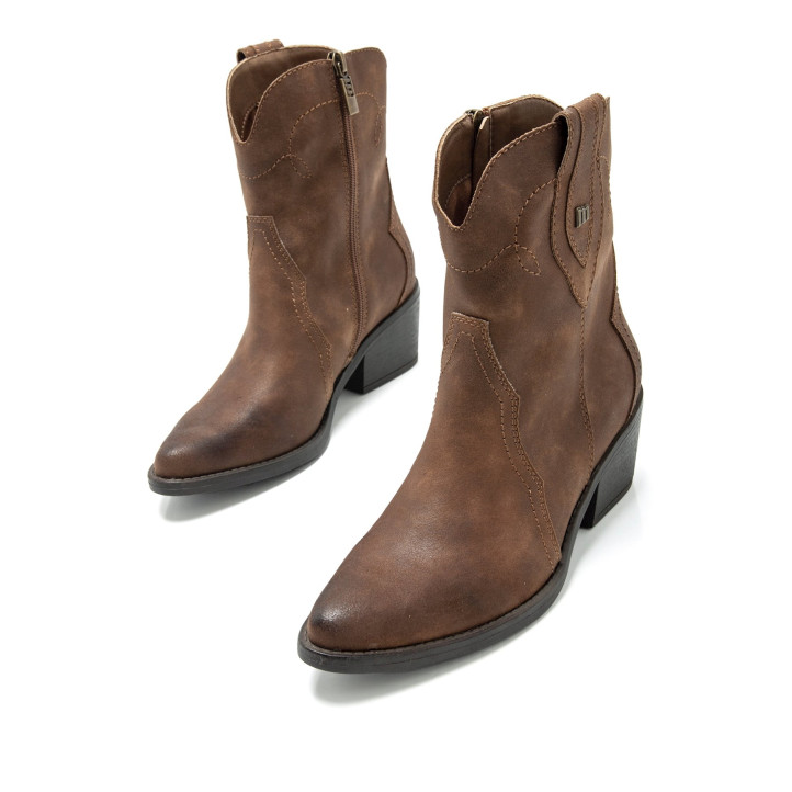 BOTINES DE MUJER MUSTANG TANUBIS MARRON 59845 58451 - Querol online