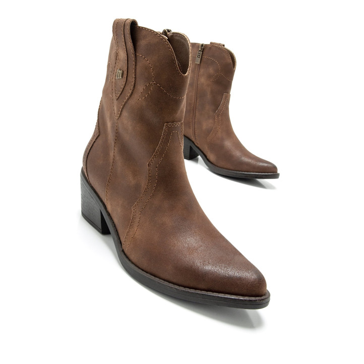 BOTINES DE MUJER MUSTANG TANUBIS MARRON 59845 58451 - Querol online