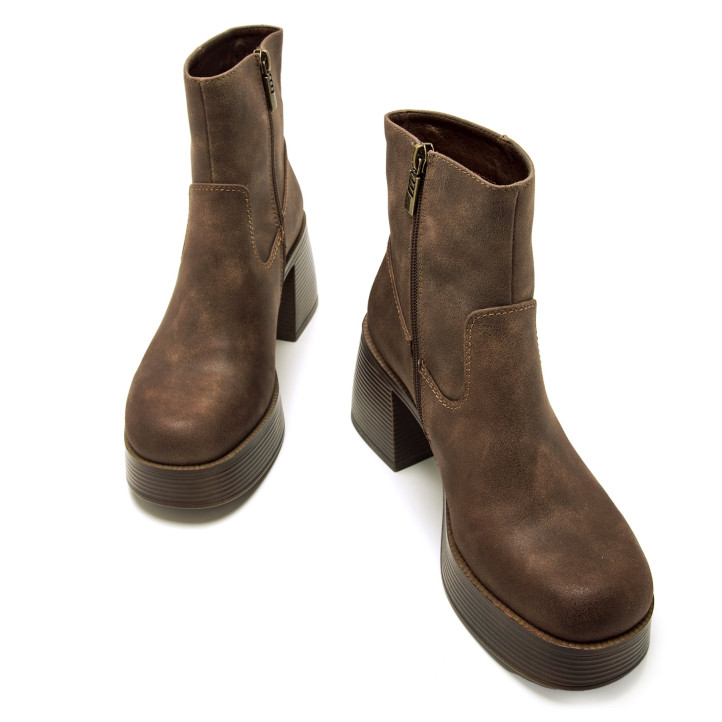 BOTINES DE MUJER MUSTANG DUNAE MARRON 59419 58264 - Querol online