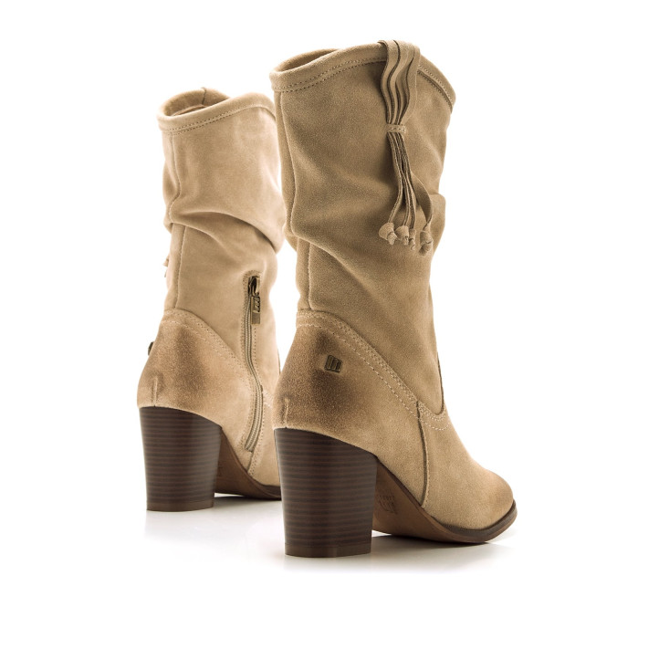 BOTINES DE MUJER MUSTANG JOLIE BEIGE 59854 59463 - Querol online