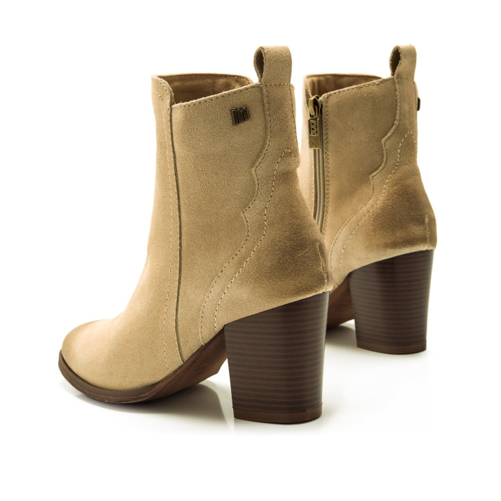 BOTINES DE MUJER MUSTANG JOLIE BEIGE 59807 59454 - Querol online