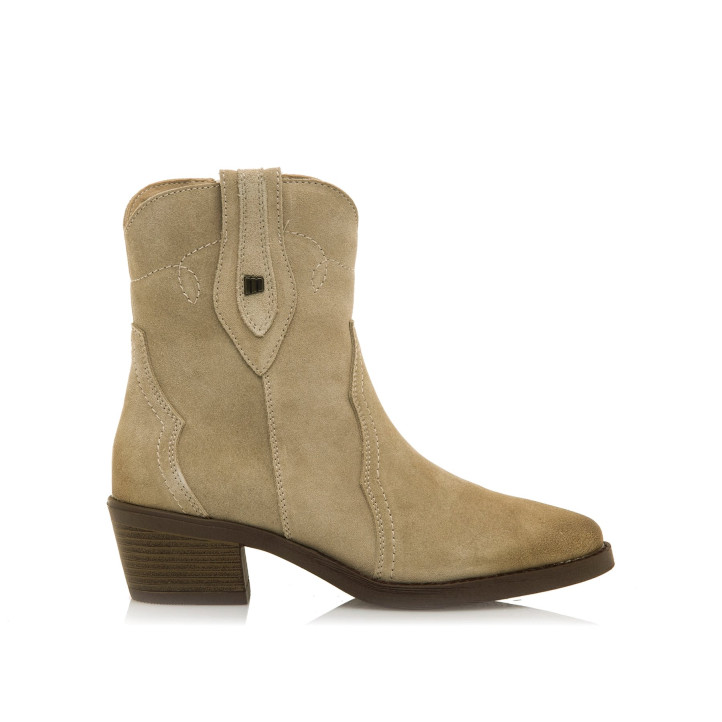 BOTINES DE MUJER MUSTANG TEO BEIGE 53899 59459 - Querol online