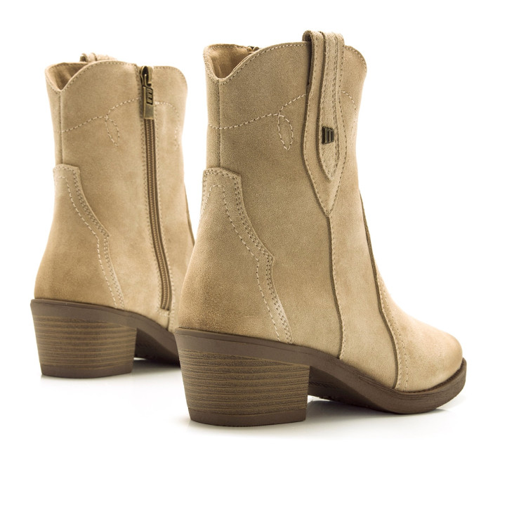 BOTINES DE MUJER MUSTANG TEO BEIGE 53899 59459 - Querol online