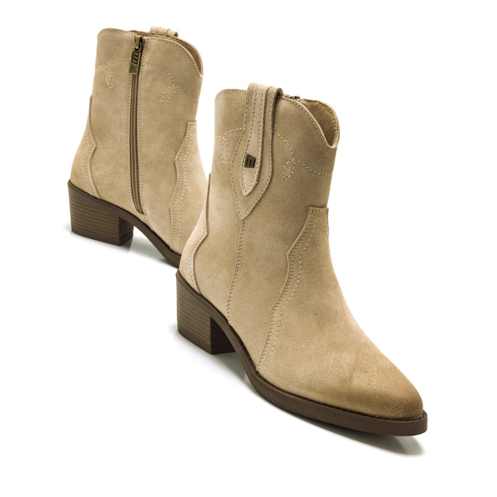 BOTINES DE MUJER MUSTANG TEO BEIGE 53899 59459 - Querol online