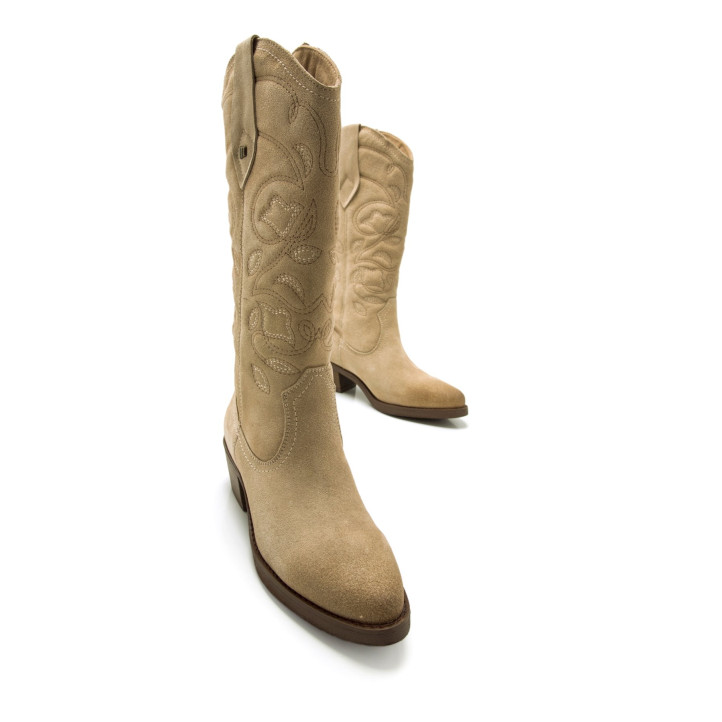 BOTAS DE MUJER MUSTANG TEO BEIGE 59664 59468 - Querol online