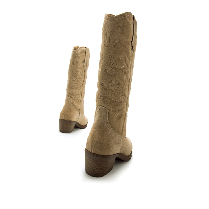 BOTAS DE MUJER MUSTANG TEO BEIGE 59664 59468 - Querol online