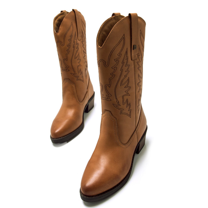 BOTAS DE MUJER MUSTANG TEO MARRON 58964 59541 - Querol online