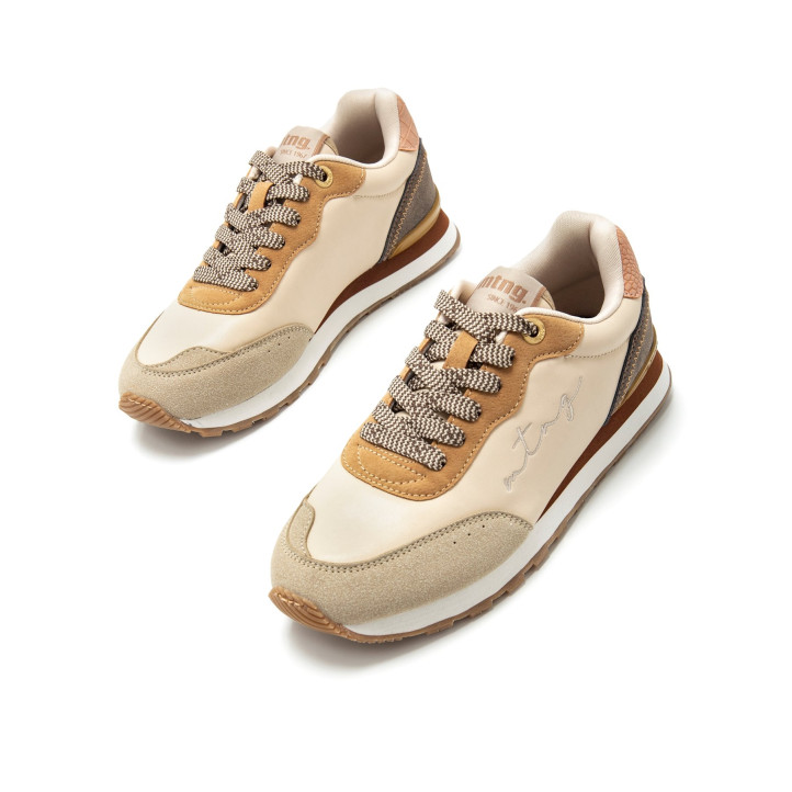 DEPORTIVAS DE MUJER MUSTANG JOGGO BEIGE 60439 58131 - Querol online