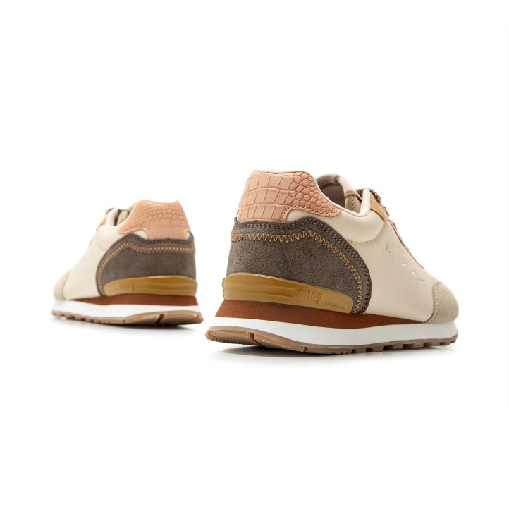 DEPORTIVAS DE MUJER MUSTANG JOGGO BEIGE 60439 58131 - Querol online