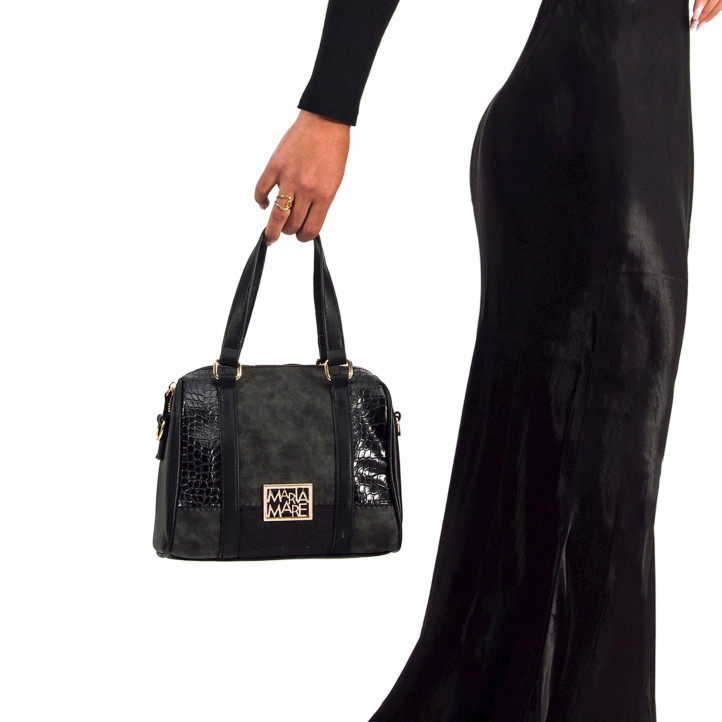 BOLSOS DE MUJER MARIAMARE PELLA NEGRO PELLA 57999 - Querol online