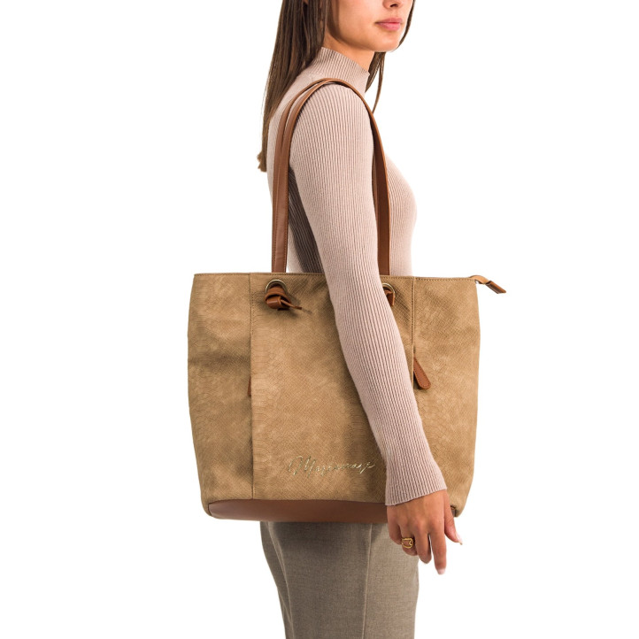 BOLSOS DE MUJER MARIAMARE NAPIER MARRON NAPIER 58051 - Querol online