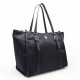 Bolso U.S. POLO ASSN. estilo shopper con hebillas en color negro - Querol online