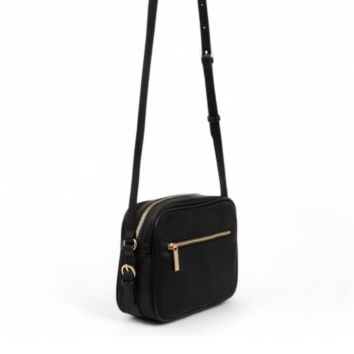 Bolso U.S. POLO ASSN. negro estilo badolera con bolsillo trasero - Querol online