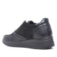 Zapatillas urban Amarpies negros con cremallera lateral y brillantes - Querol online