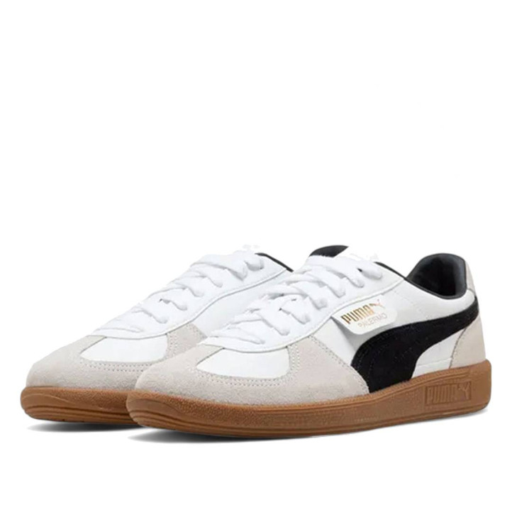 Zapatillas urban Puma Palermo blancas de piel para mujer - Querol online