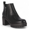 Botins de taló Chika 10 Pilar negres amb doble cremallera lateral