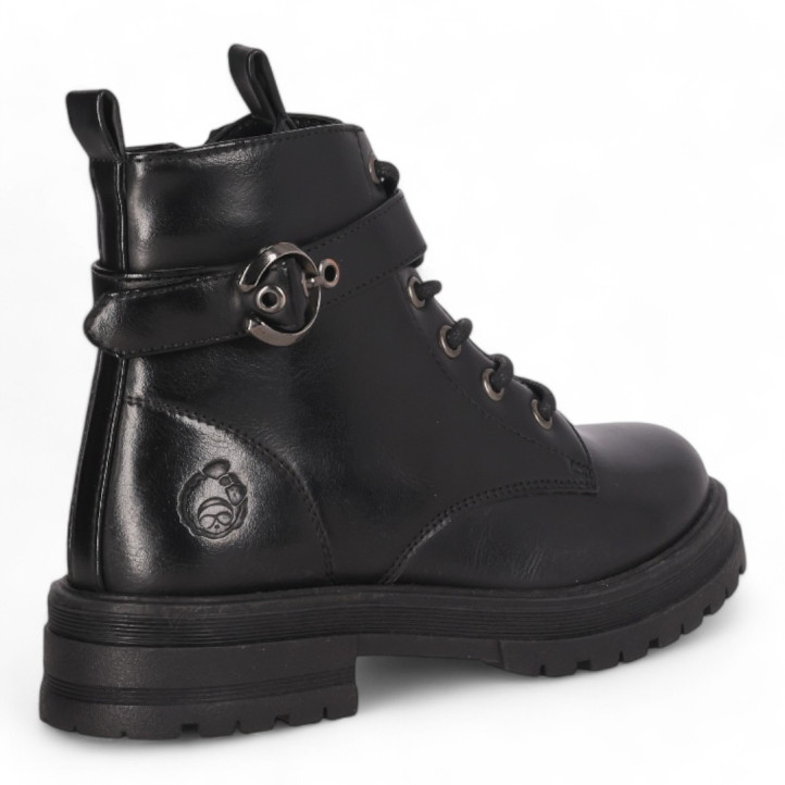 Botins Chika 10 Zakia estil biker amb pulsera amb sivella decorativa - Querol online