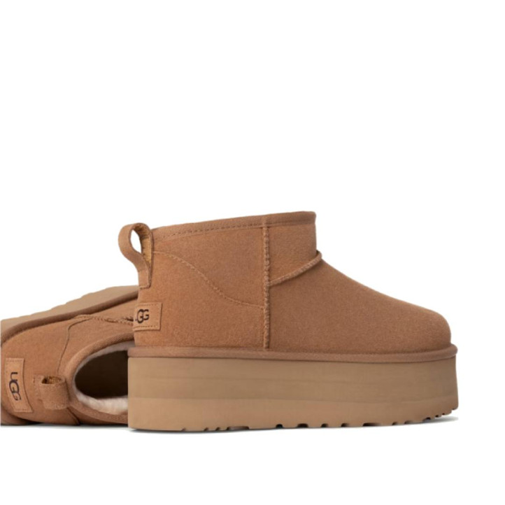 Botas australianas UGG Ultra Mini plataforma color chestnut - Querol online