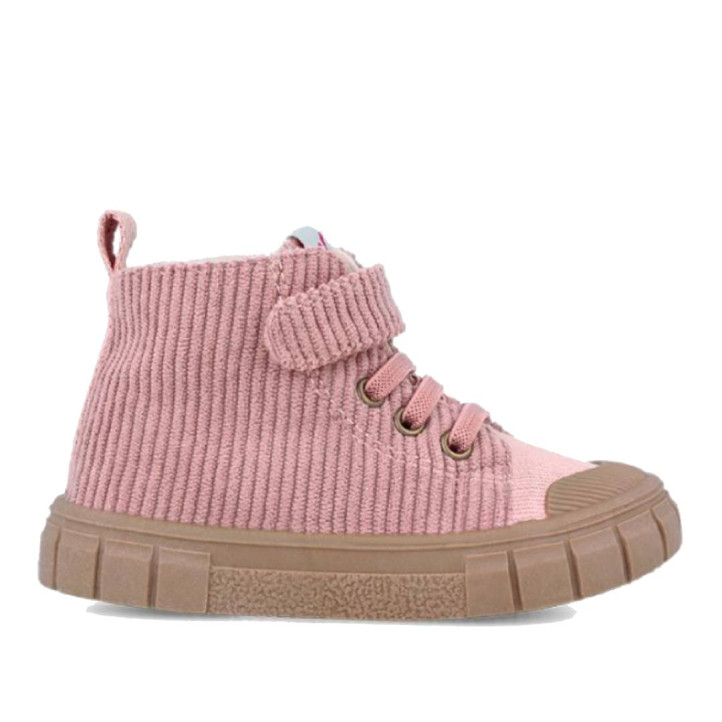 Botins Garvalin 241321 de pana rosa amb sola caramel - Querol online