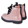 Botins Garvalin 241341 estil militar de glitter rosa