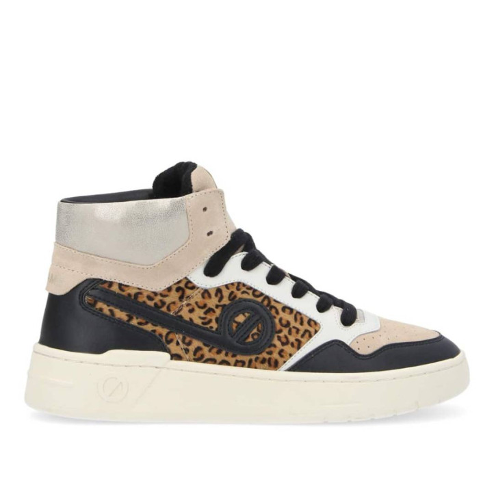 Sabatilles altes No Name kelly mid w leopard/nude/black - Querol online