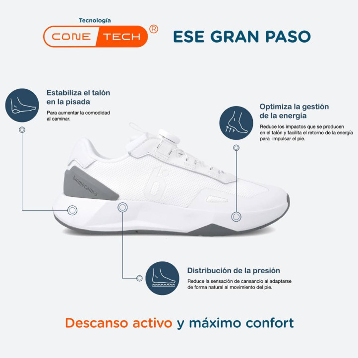 ZAPATILLAS DEPORTIVA BIOMECANICS DE UNISEX ADU BLANCO 24205B - Querol online