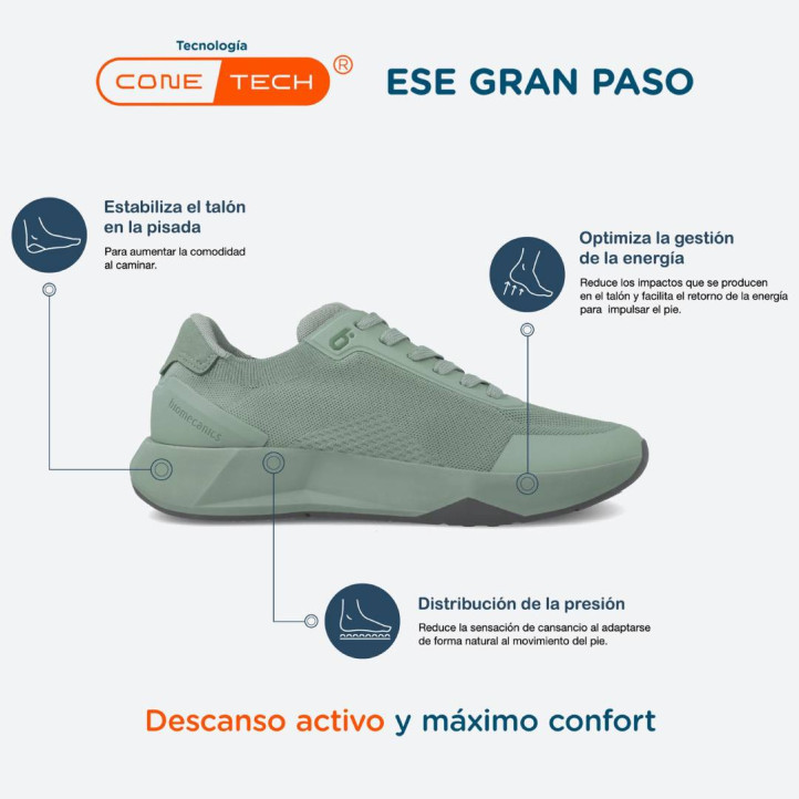 ZAPATILLAS DEPORTIVA BIOMECANICS DE MUJER VERDE 24203A - Querol online