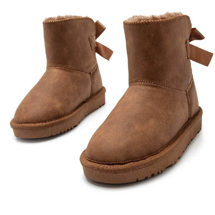 Botins Mustang sky marrons estil australiana amb llaç - Querol online