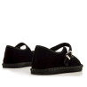 Bailarinas Mustang flo de terciopelo negro