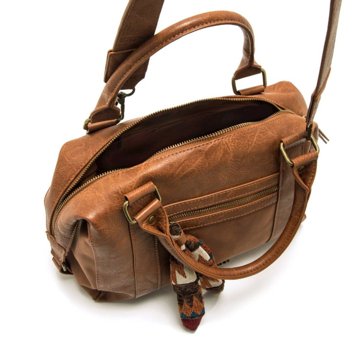 Bolso Mustang cally marrón con tirador estilo boho - Querol online